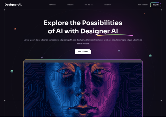 designer ai website