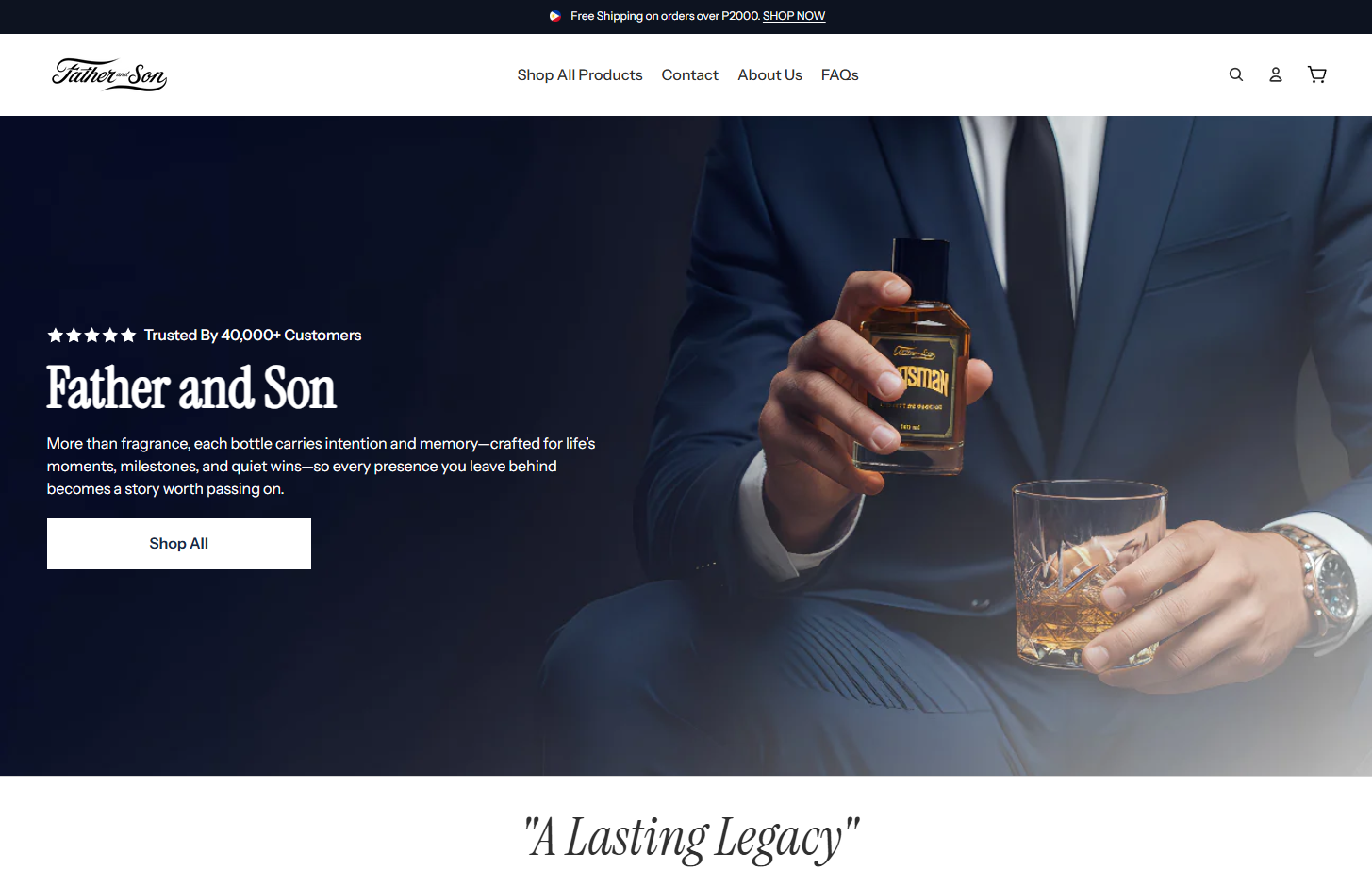 Father and Son website