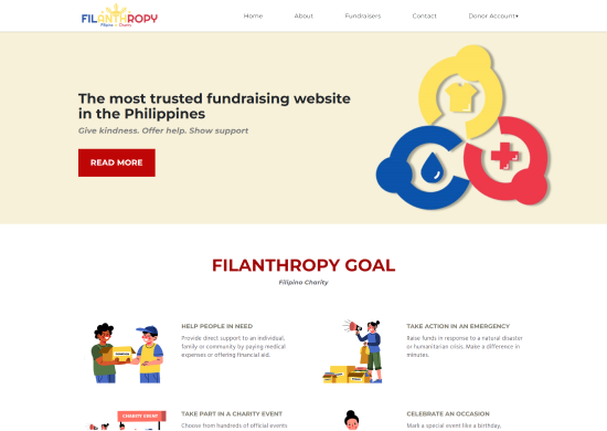 filanthropy web design and web development